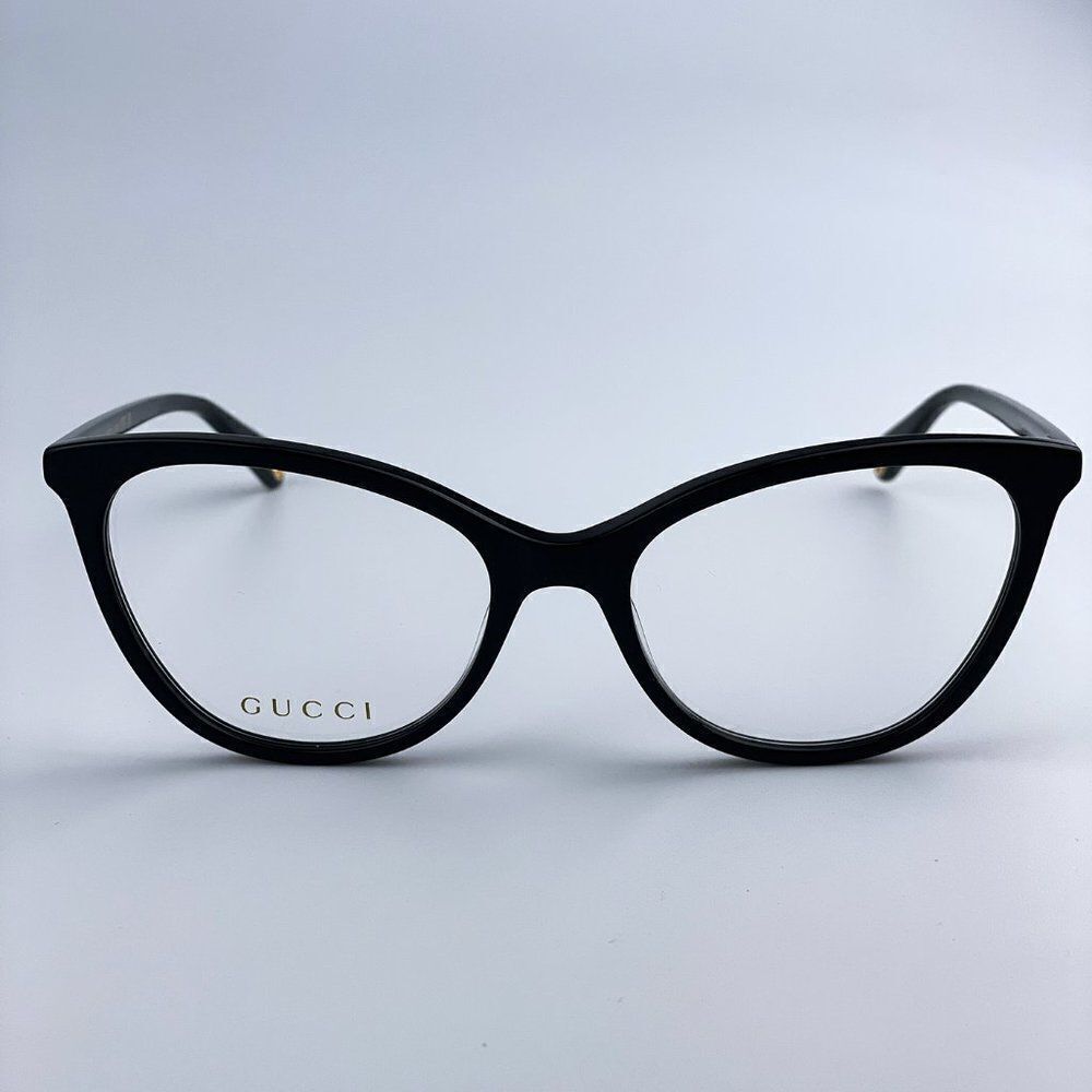 NEW Gucci GG1079O 001 Black Cat Eye Women Eyeglasses - Picture 3 of 14